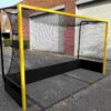 Hockeydoel Superior UB 24 Hockeydoel vrije netophanging met geel doelkader